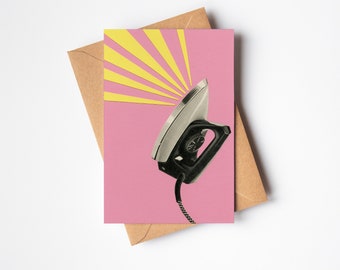 New Home Card, Moving Card - The Art of Ironing