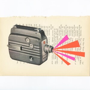 COLLAGE ORIGINALE, Arte della cinepresa retrò - La nuova parola