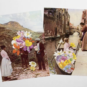 Lot de cartes postales romantiques, oeuvre d'art vintage, cadeau pour petite amie - Le prétendant