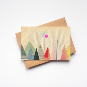 Tarjeta de montaña - Montañas de papel 2
