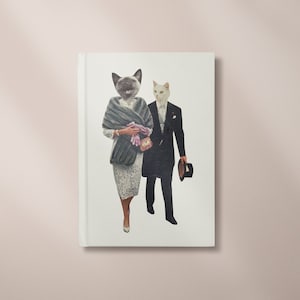 Carnet cartonné chat 5x7/A5/A4 - Amoureux des chats