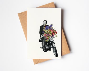 Karte zum Vatertag, Motorrad, Geburtstagskarte für Papa oder Freund - Pimp My Bike