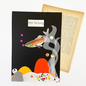 Kit de collage aquatique, création de votre propre ensemble d'oeuvres d'art