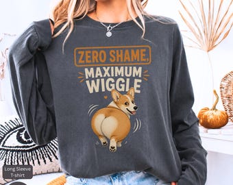 Zero Shame Maximum Wiggle Corgi-hoody | Grappig hondenliefhebbercadeau | Schattige huisdierkleding