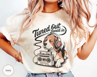 Grappig beagle-shirt | Comfort Colors® Dog Lover-T-shirt | Leuk cadeau beagle-eigenaar | Hondenshirt mama en papa | Beagle Lover-T-shirt