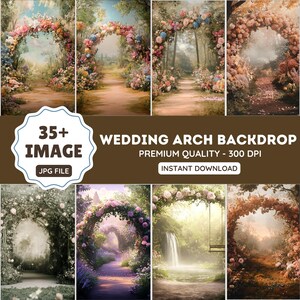 Wedding Arches Digital Backdrop Set, Photoshop Background, Digital Background, Maternity Portrait, Wedding