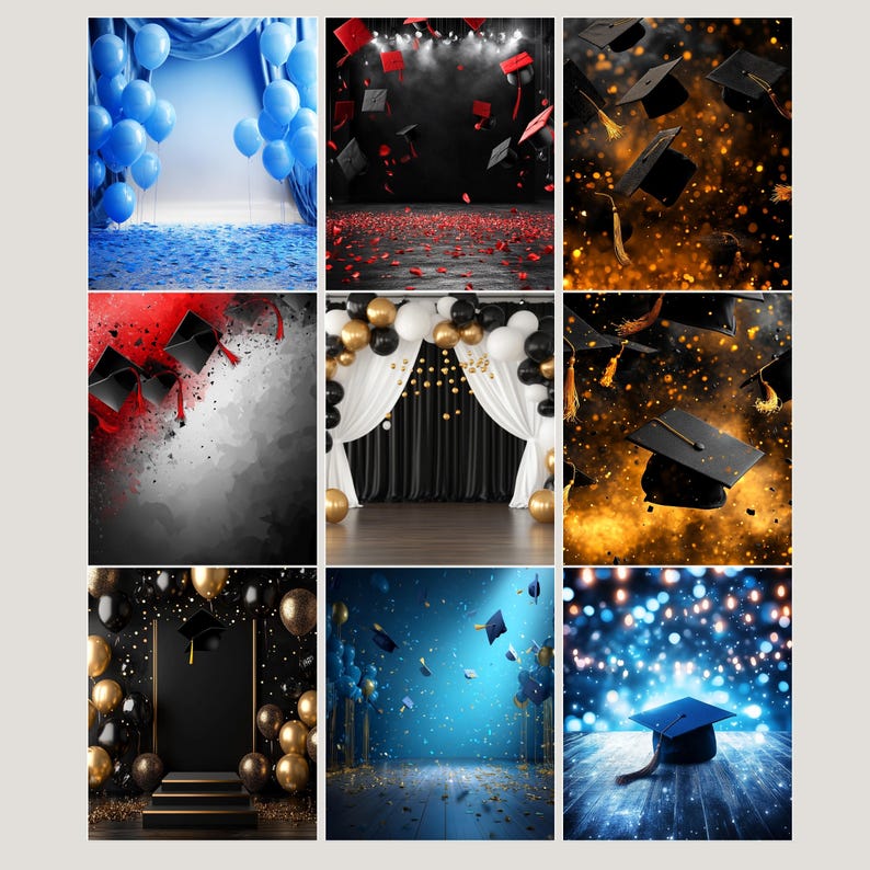 48 Graduation Backdrops for Grad Photography | Graduation Background ...