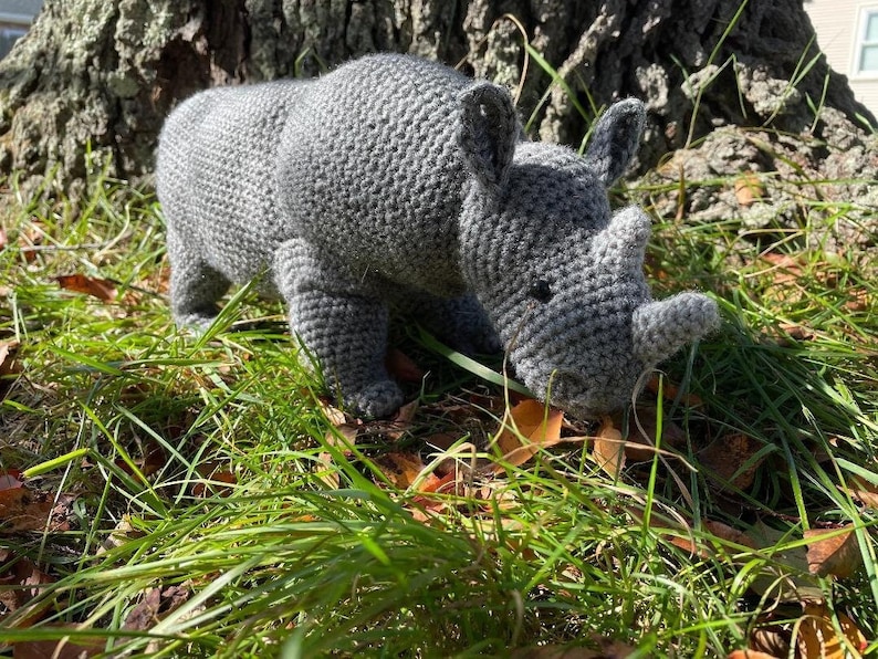 Rhino Amigurumi Crochet Pattern image 1