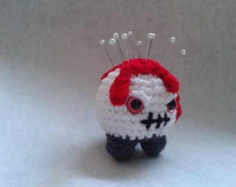 Crochetlien Bloody Pin Cushion for Halloween - Amigurumi Crochet Pattern