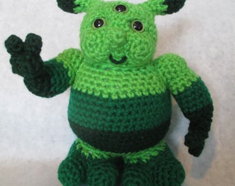 Little Green Man - Amigurumi Crochet Pattern