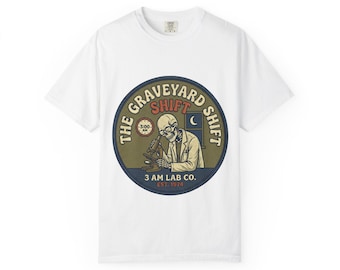 Friedhof Schicht San Diego T-Shirt, Vintage gruseliges Nachtschicht T-Shirt, Komfortfarben Unisex Grafikshirt, Gothic Friedhof Streetwear
