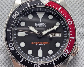 SEIKO 7S26-0020 SKX011J2 Automatic Orange Dial Men's Diver's Watch