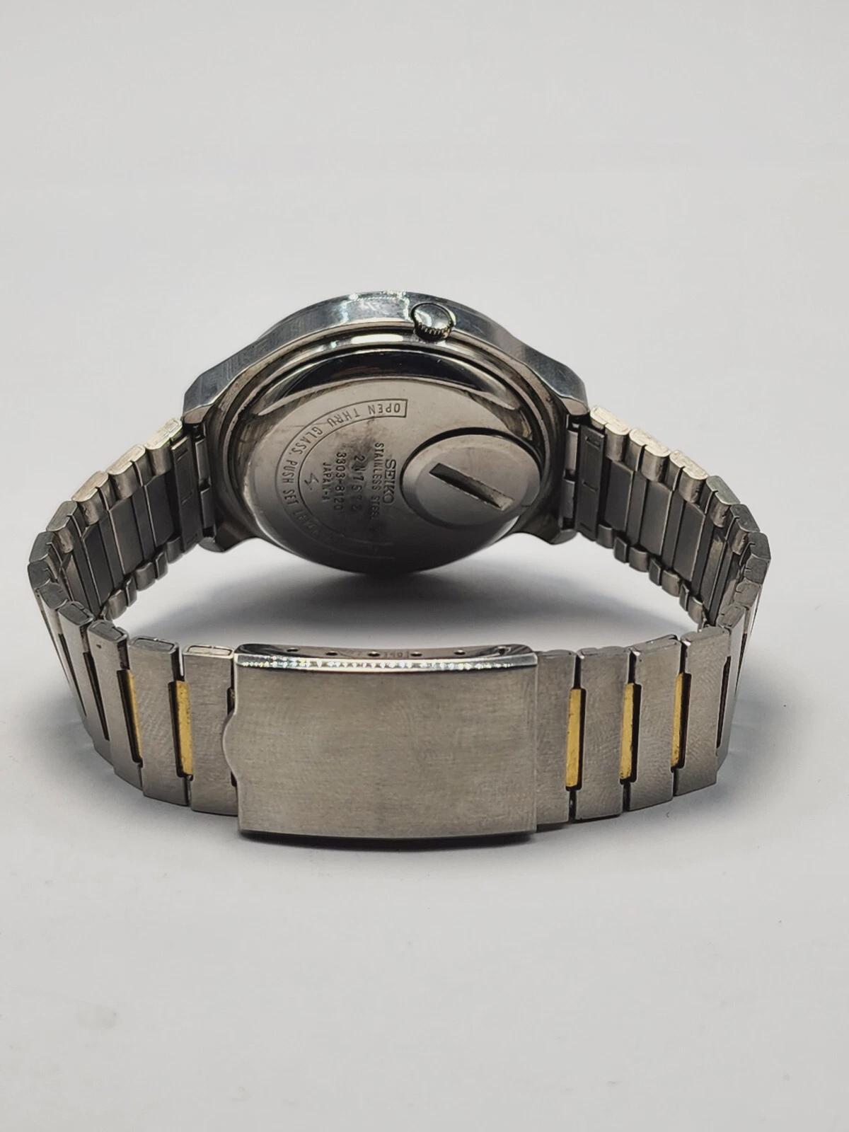 Seiko El-330 3303-8120 Electromagnetic Balance Quartz Day Date