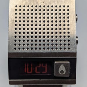 Nixon Dork Too Silver Digital Talking Watch - Day/date Indicator
