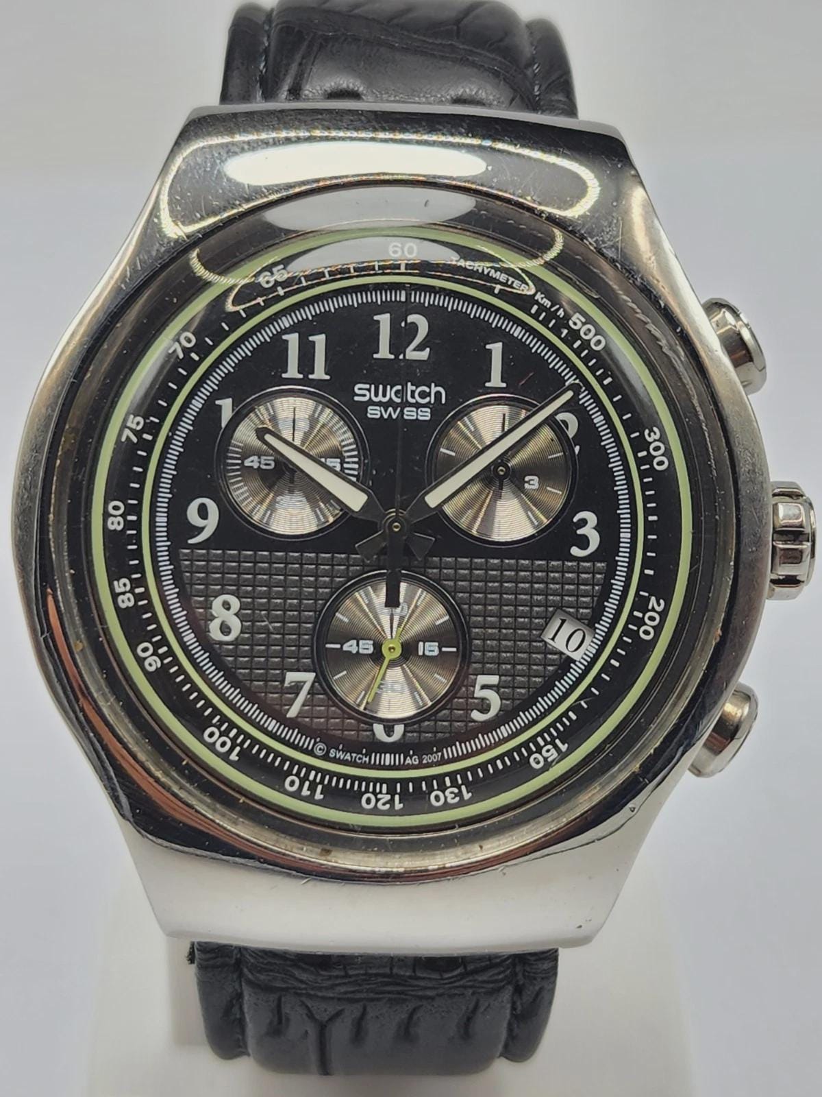 Swatch Black and Gray Chronograph Watch Swatch x OMEGA MoonSwatch Collection: Mission To EarthPhase  main image 2