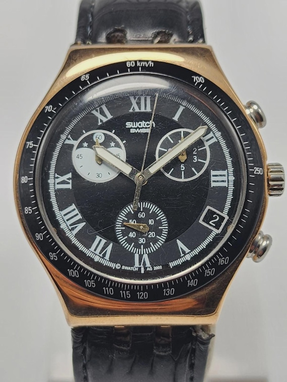 SWATCH Irony Chrono (2002) Swiss 007 Style - Etsy