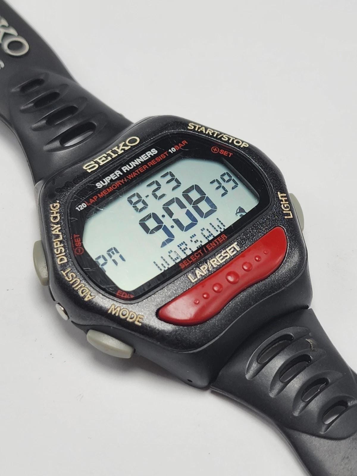 Rare Vintage Seiko Super Runners S650-4000 Digital Sports Fitness 