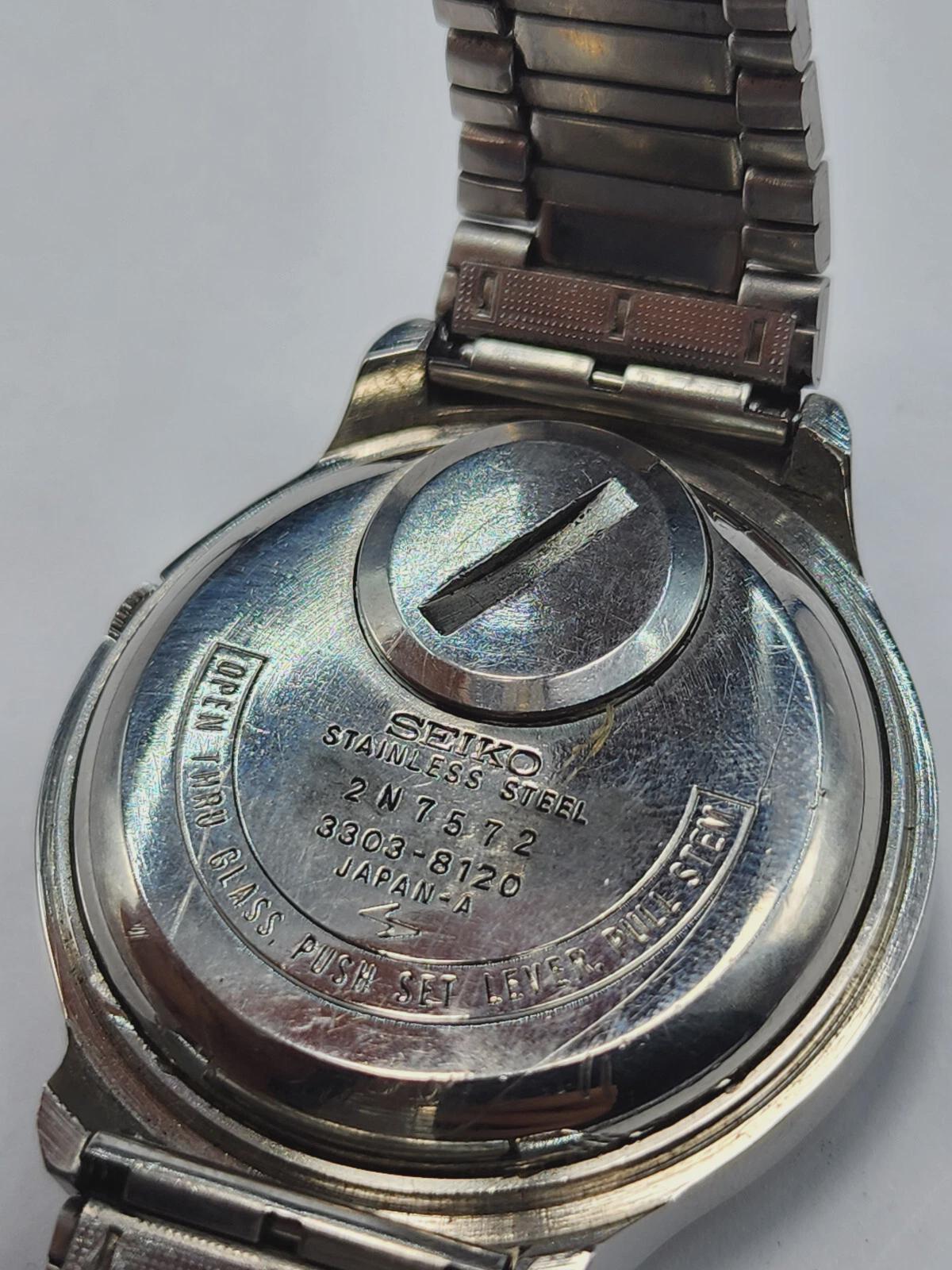 Seiko El-330 3303-8120 Electromagnetic Balance Quartz Day Date