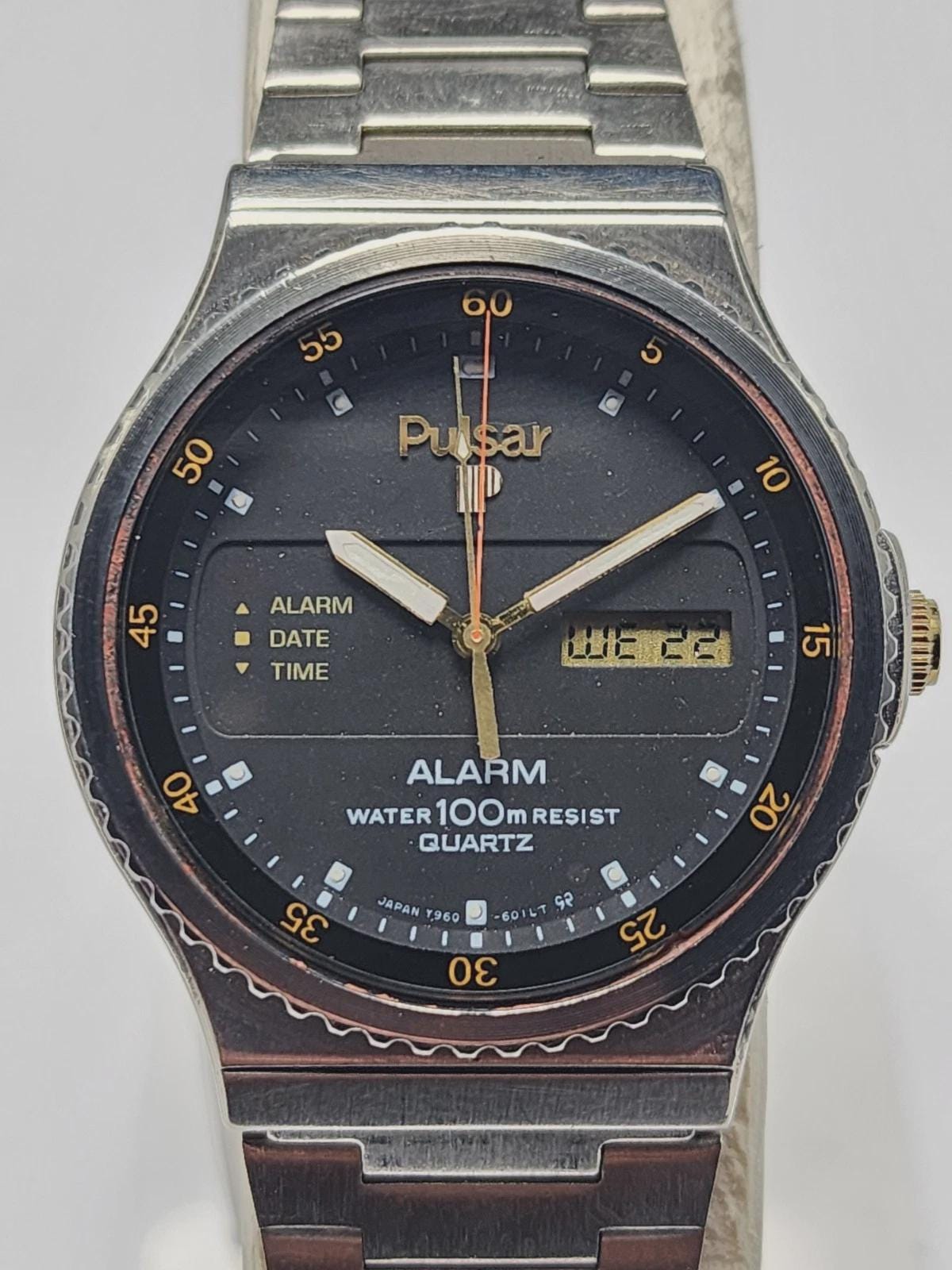 Vintage Seiko Pulsar Ana Digi Men's Quartz Watch Y960-6079 - Etsy