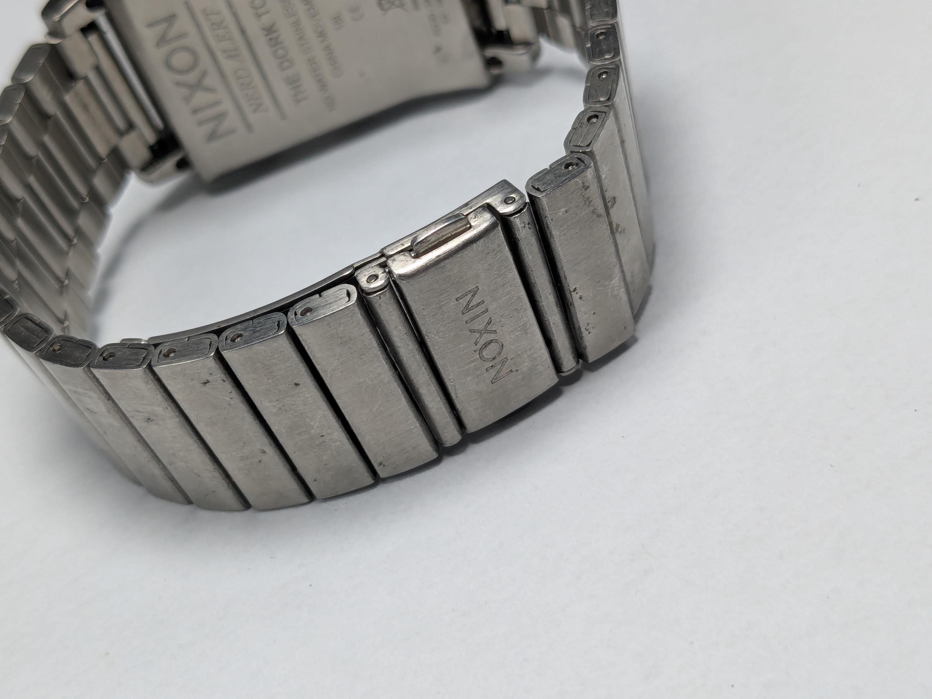Nixon Dork Too Silver Digital Talking Watch - Day/date Indicator