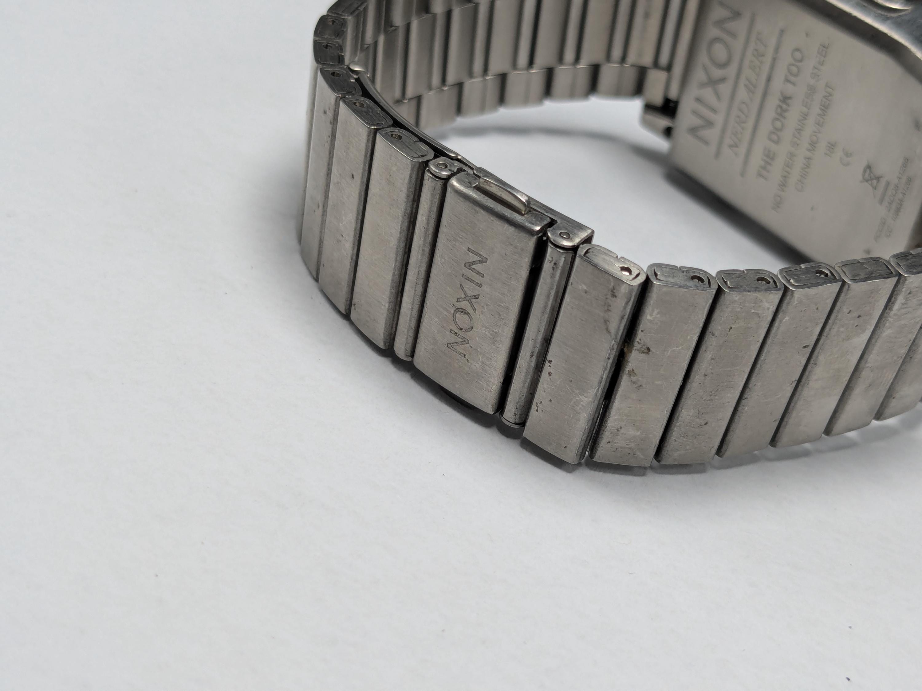 Nixon Dork Too Silver Digital Talking Watch - Day/date Indicator