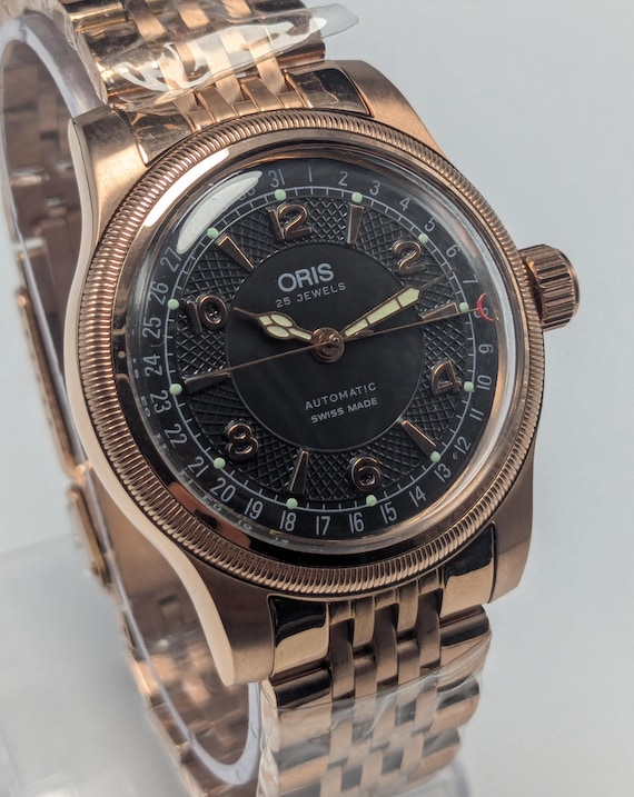 Oris Big Crown Pointer Date ROSE GOLD Guilloche B… - image 1