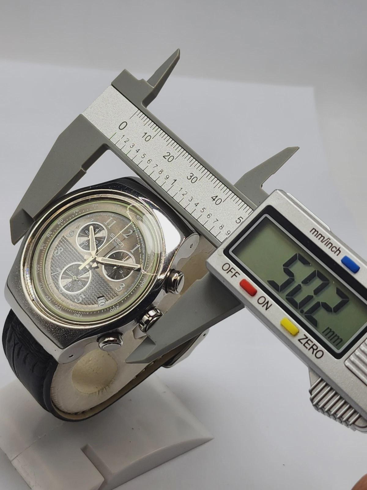 Rare Swatch Irony Mr.grey YOS424 Chrono XL 47MM Swiss Watch - Etsy 