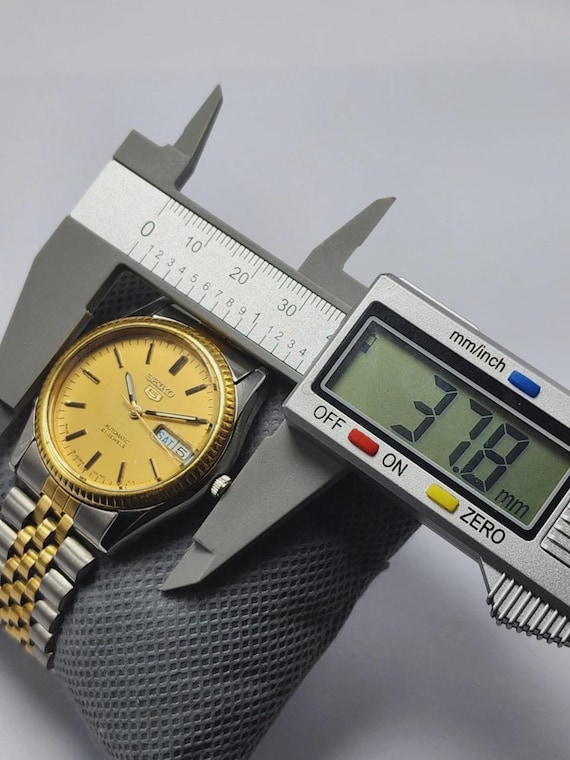 Boxed Seiko 5 SNXJ92 7S26-02S0 Gold Dial AT Day/date 21J Men's
