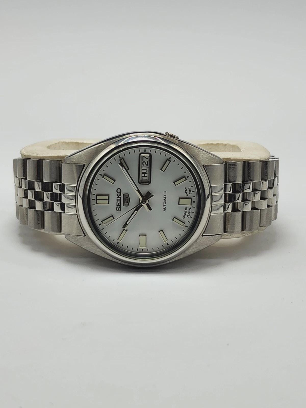 Rare Seiko White Dial Day/date 7S26-8760 Japan - Etsy