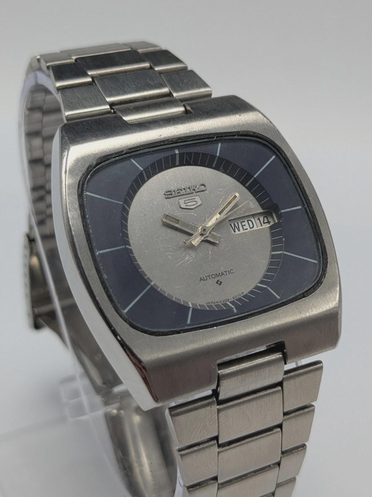 Vintage Seiko TV Dial Automatic 6309-7320 Gray Dial Men's Watch - Etsy