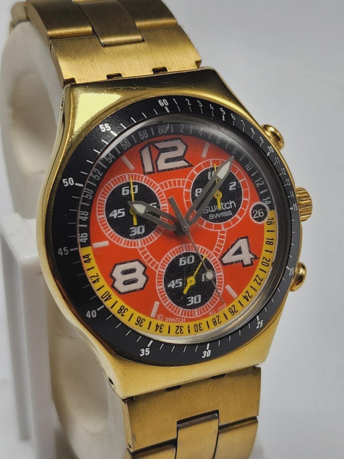 Rare SWATCH Irony Chrono Multi Dial Swiss Made - Etsy