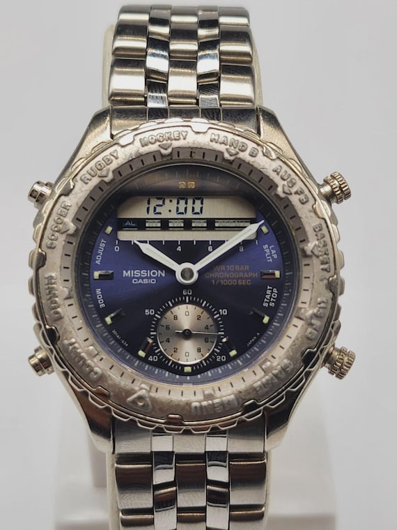 Mission Casio MIS-103 Ana-digi Rare Chronograph Timer Memory