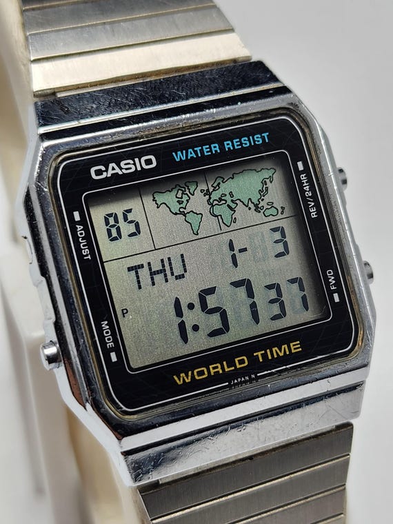 ULTRA RARE Casio World Time A300U Japan 636 Module Vintage 1980s