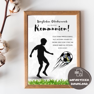 Kommunion Geschenk Junge Geldgeschenk Kommunion Last Minute Geschenk Bastelvorlage Geschenk Kommunion Fußball Druckvorlage Erstkommunion