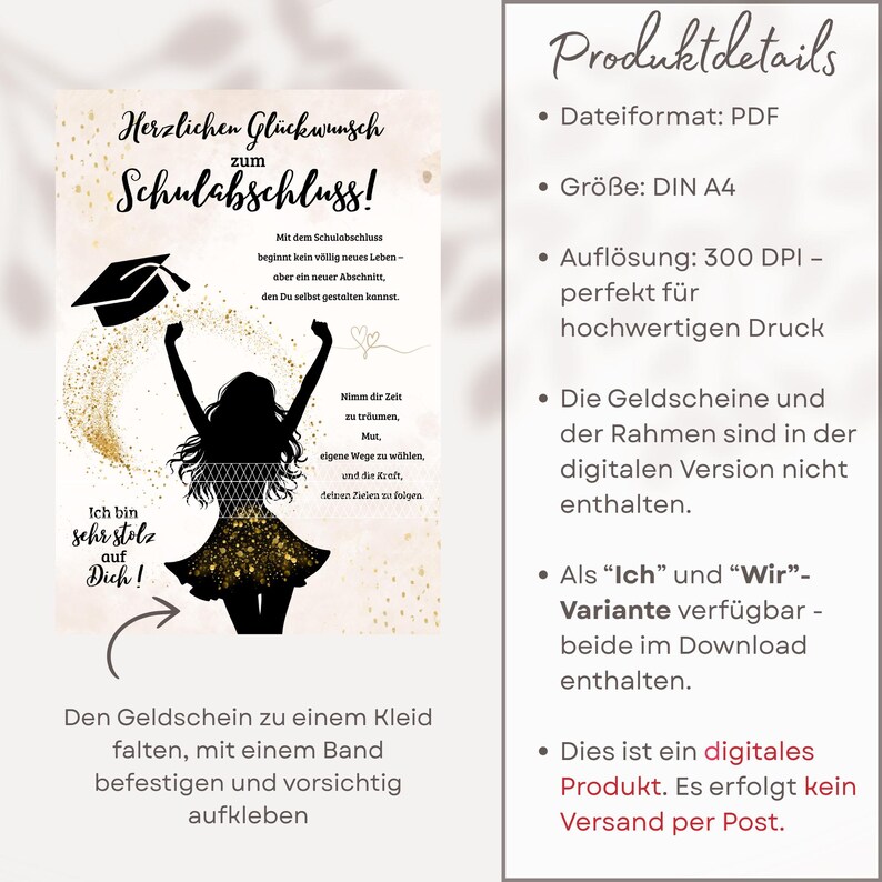 Money gift for graduation 2026, graduation gift, gift idea for girls graduating from school, congratulations on graduating from school, last minute image 5