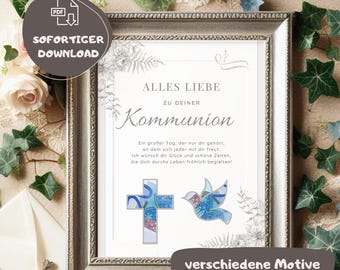 Communion gift boy last minute cash gift craft template gift communion print template first communion cash gift communion girl