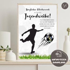 Jugendweihe Geldgeschenk Junge Last Minute Geschenk Jugendweihe Geldgeschenk Bastelvorlage Download Druckvorlage Fußball Jugendweihe PDF
