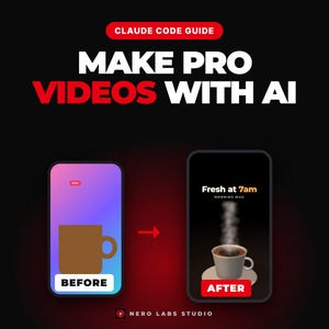 Guide vidéo Claude Code pour débutants, vidéos animées pro avec l'IA, PDF pas à pas, prompts motion design, téléchargement immédiat