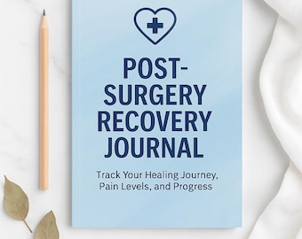 Hersteldagboek na operatie, afdrukbaar | Volg pijn, slaap, mobiliteit, medicijnen | Healing Tracker pdf-download