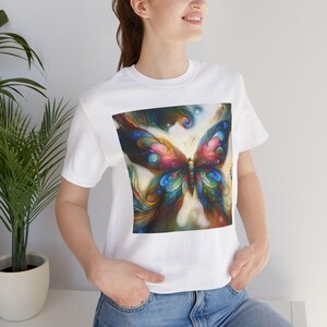 Colorful Butterfly Unisex Jersey T-Shirt