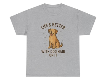 Funny Dog Hair Lover T-Shirt, Unisex Cotton Tee