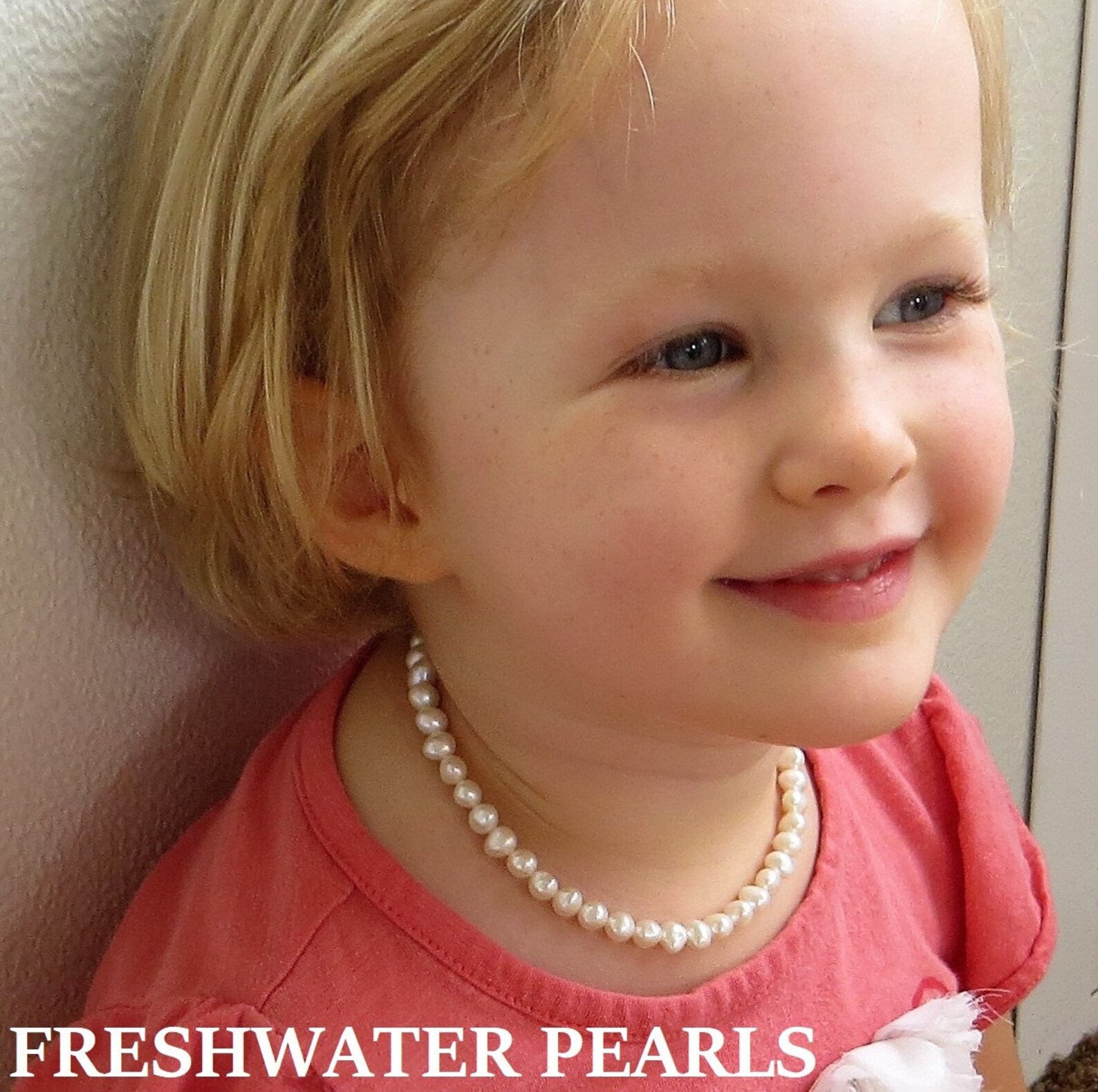 Pearl Necklace Baby Pearl Necklace for Girls Pearl Necklace Etsy
