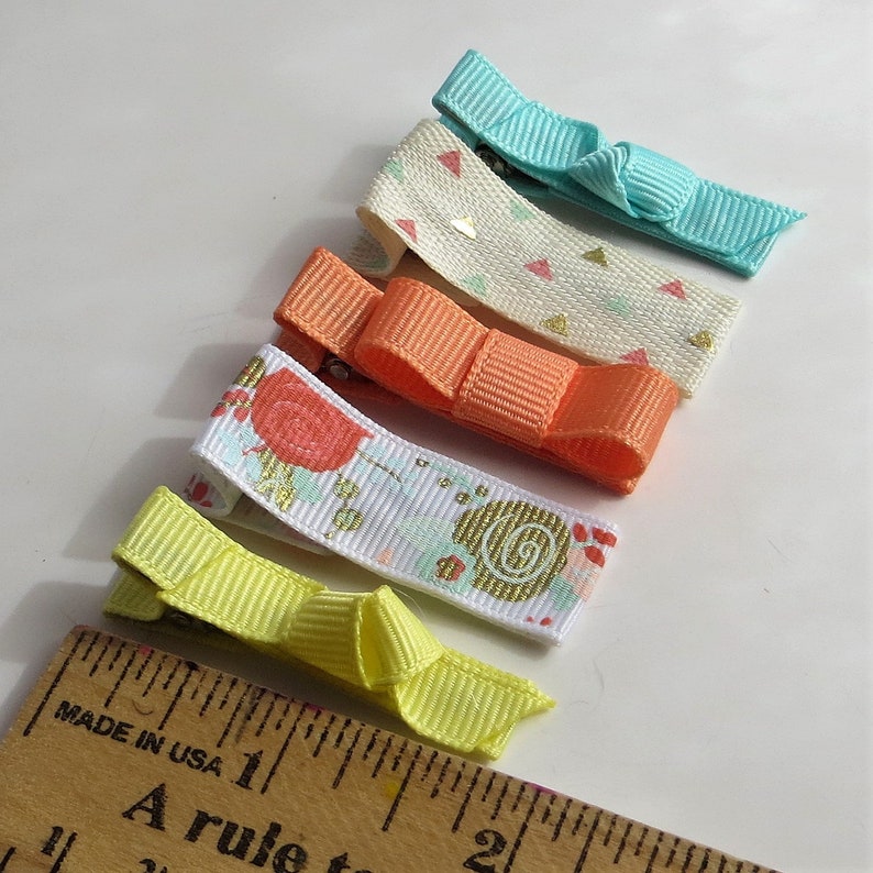 Little Girls Hair Barrettes Fine Hair Cute Baby Hair Clips Etsy
