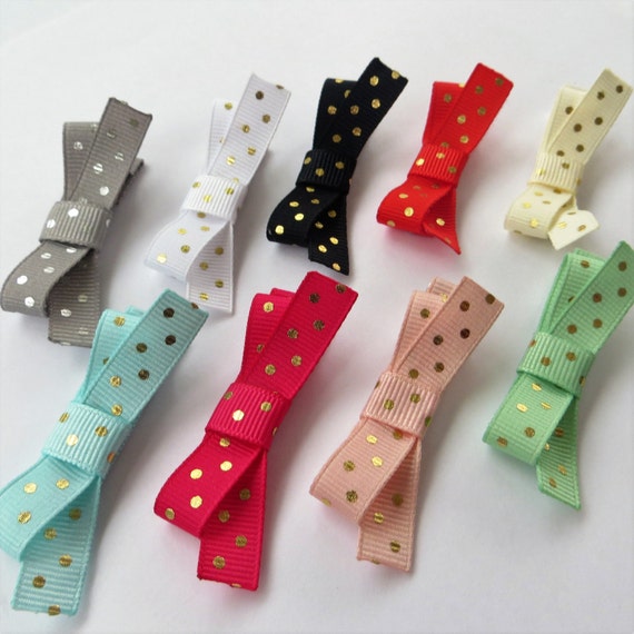 Baby Hair Clips for Toddlers Baby Hair Bow Set Mini Hair Etsy