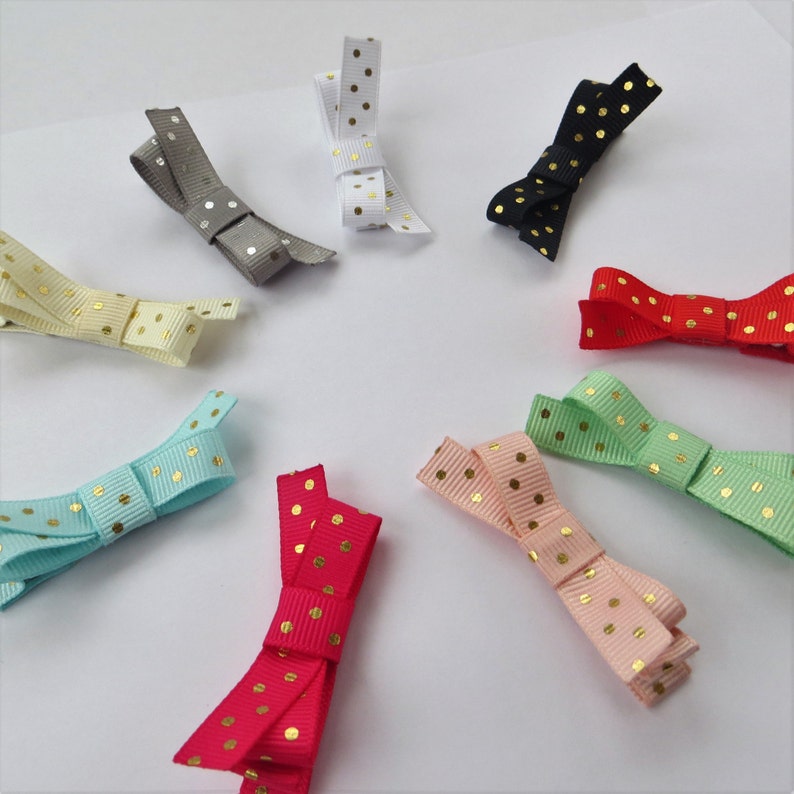 Baby Hair Clips for Toddlers Baby Hair Bow Set Mini Hair Etsy