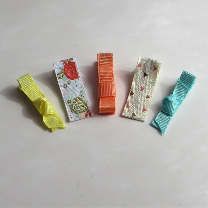 Little Girls Hair Barrettes Fine Hair Cute Baby Hair Clips Etsy