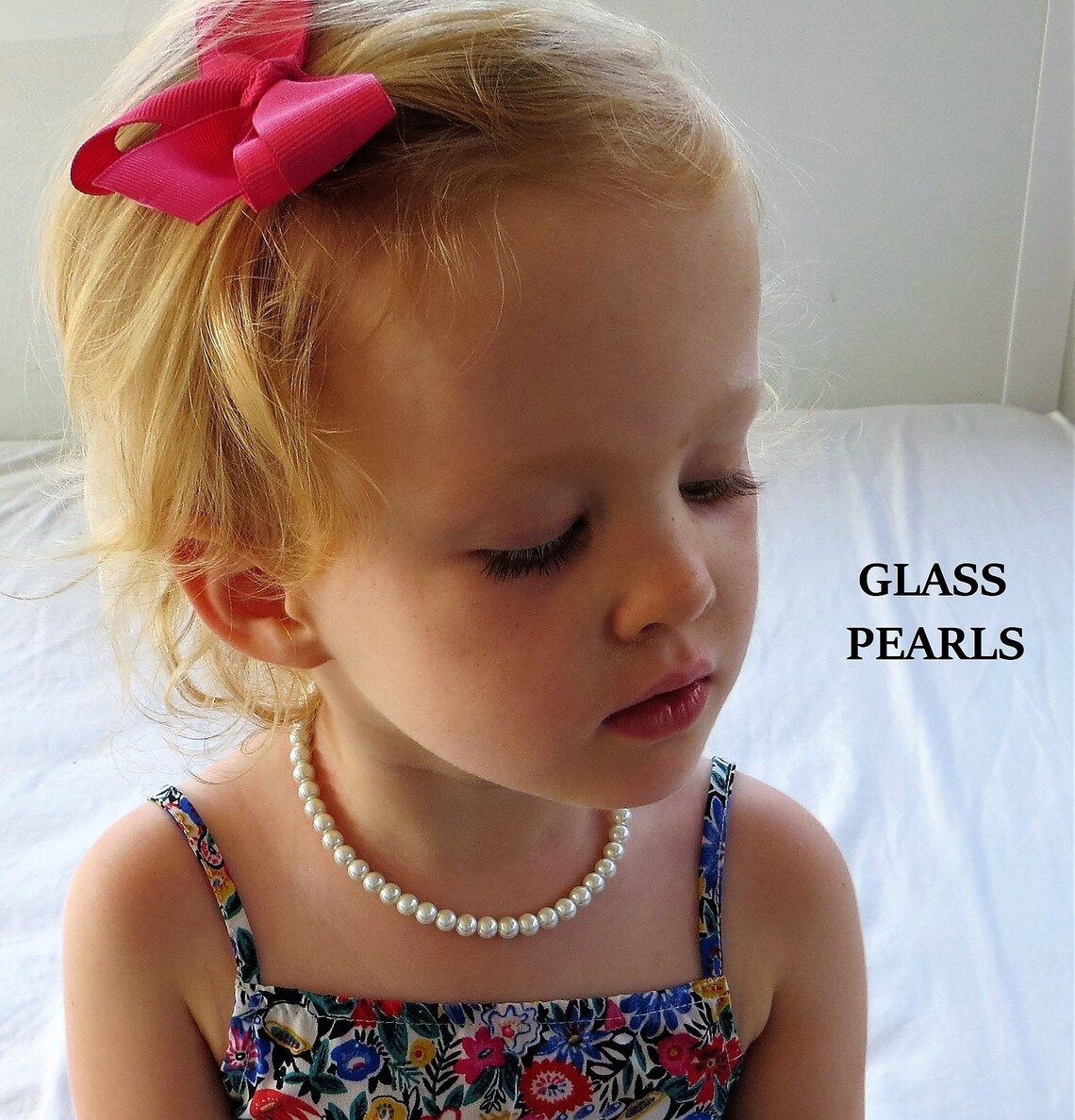 Pearl Necklace Baby Pearl Necklace for Girls Pearl Necklace Etsy