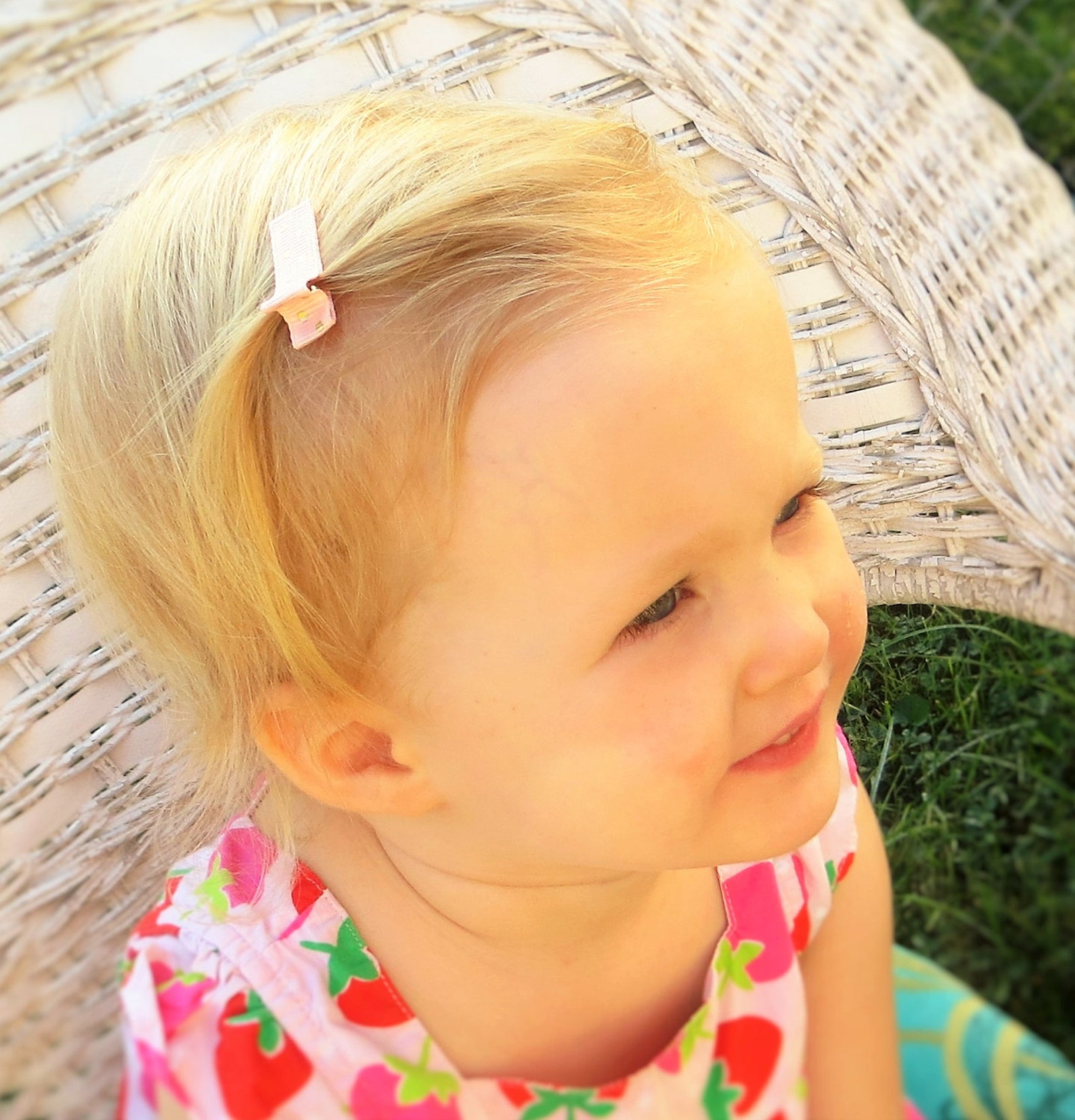 Set of 5 baby hair clips baby hair bows flower hair clips Etsy