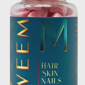WEEM Hair Skin and Nails Gummies - Supports Healthy Hair - Vegan biotin Vitamins