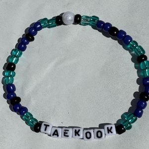 BTS TAEKOOK Glass Bead Bracelet. Taehyung/ Jungkook
